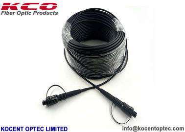 Mini H SC APC Waterproof Connector Armored Outdoor Field Fiber Optical Patch Cable