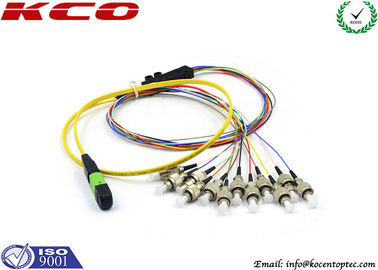 12 Fibers Single Mode LSZH MPO to FC Fanout Patch Cable and MTP to FC Patch Cord for Active Device Termination