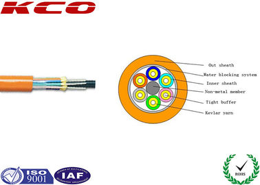 Air Blow Multi-fiber GJFPV Breakout Fiber Optic Cable Tight Buffer Indoor Fiber Optic Cable
