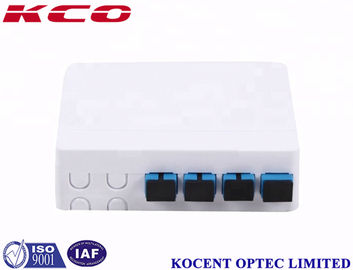 Wall Mount Fiber Optic Terminal Box with 0.15dB Insertion Loss and ABS/PC Material for Indoor Applications