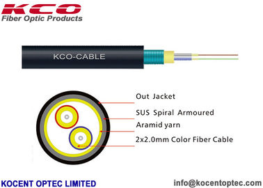 Tactical Armored Optical Fibre Cable FTTA 7.0mm G657A Field Army Military TPU LSZH