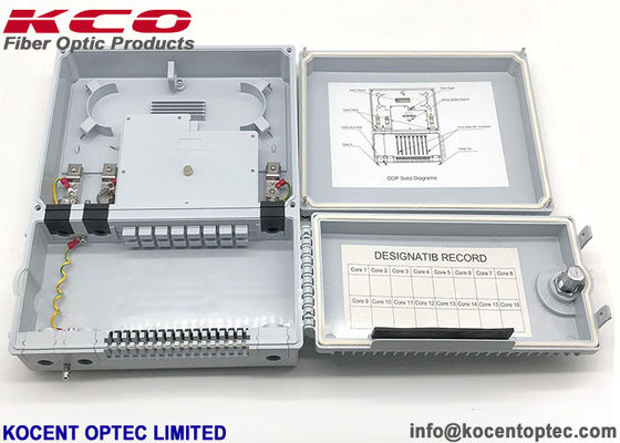 16 Core Optical Distribution Point with 1*8 PLC Splitter and ABS+PC Material for FTTx Networks
