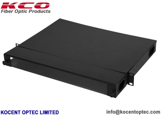 High Density 96fo 96core 19'' 1U OM3 OM4 MPO MTP Fiber Optic Patch Panel Terminal Box