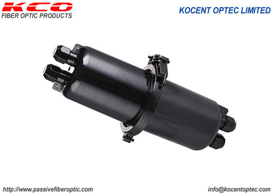 96fo IP67 Horizontal Inline Fiber Optic Splice Closure Optical Splice Enclosure for Aerial Outdoor Networks