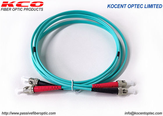 ST Connector Fiber Optic Patch Cord with 0.35dB Insertion Loss and 45dB Return Loss for High-Performance Networking