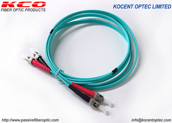 ST Connector Multimode OM4 OM5 Fiber Optic Patch Cord for 40G 100G Networks