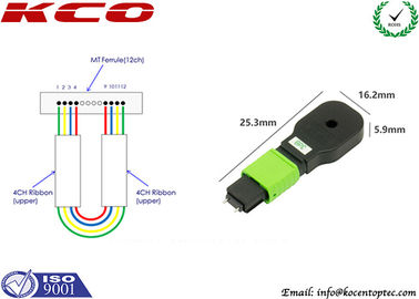 MPO MTP fiber optic loopback  8fo, 12fo, 24fo, 48fo