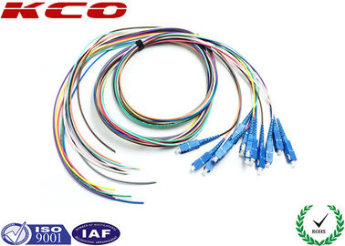 SC UPC APC 12 colors PVC Fiber Optic Pigtail Single Mode FTTH Fiber to The Home SC Type