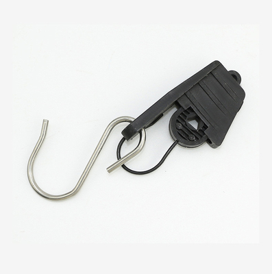 Optical Fiber Cable Accessories FTTH Outdoor S Type Anchor Tension Cable Clamp With Hook