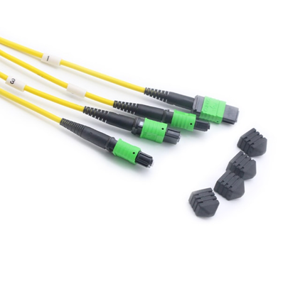 4*8F 4*12F 4*24F MPO MTP Patch Cord Single Mode G657A1 MPO APC Trunk Cable with Type A Type B Type C Polarity