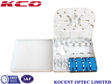 Wall Mount Fiber Optic Terminal Box with 0.15dB Insertion Loss and ABS/PC Material for Indoor Applications