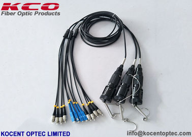 Military Tactical Fiber Optic Patch Cord with Waterproof IP65 2 Cores and 0.2dB Insertion Loss for FTTA Outdoor Use
