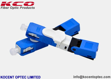 UPC Blue Fiber Optic Fast Connector with 0.2dB Insertion Loss and 55dB Return Loss for 0.9mm Cable