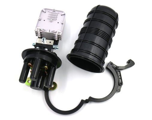 Mini Size Fibra Optica Splice Closure Box 12 / 24 Fibres 4 Port / 1in 3out Dome Splice Enclosure Box