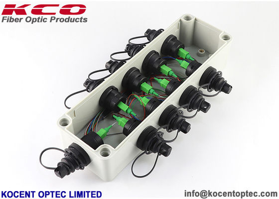 FTTH FTTA Zewnętrzny wodoodporny SC APC Adapter Włókno optyczne Splice Closure 1*8 Splitter
