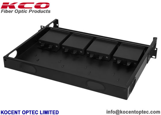 High Density 96fo 96core 19'' 1U OM3 OM4 MPO MTP Fiber Optic Patch Panel Terminal Box