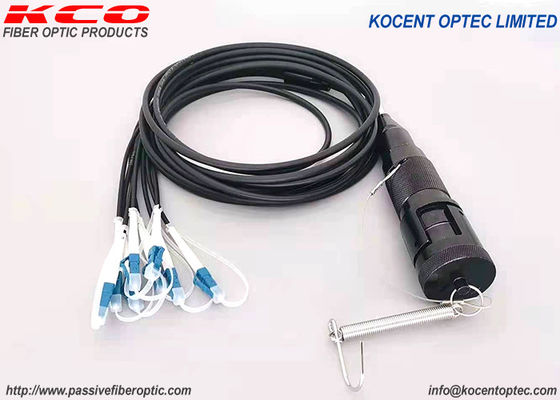 FTTA Włóknooptyczne Kable Patch 4fo 8fo 12fo wodoodporne Tactical Armoured YZC Connector