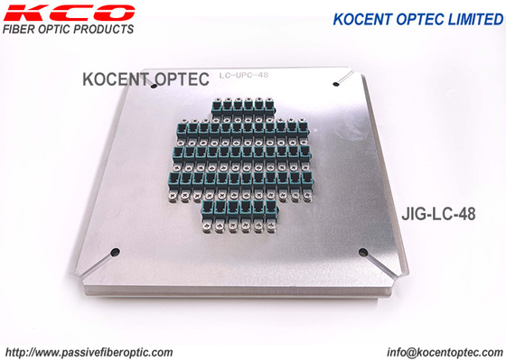LC Connector Fiber Optical Polishing Fixture / 48 Pozycji Patch Cord LC PC Grinding Jig