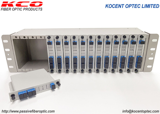 3U 19calowy ODF Włókno optyczne 1x4 PLC Włókno rozdzielacz Chassic Rack Mount Patch Panel