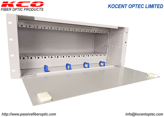 PON FTTH FTTX 19'' 4U PLC Fiber Optic Splitter 14slots 16slots Chassic ODF Patch Panel