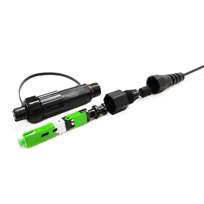 Outdoor Waterproof IP68 SC Fast Connector for G652 G657 Fiber Optic Applications